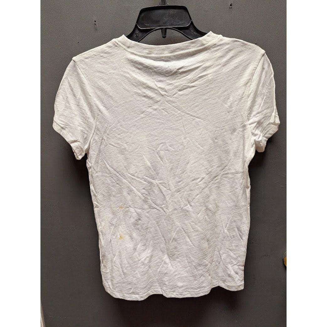 Madewell Size Small Optic White casual Tshirt top short sleeve front pocket NEW