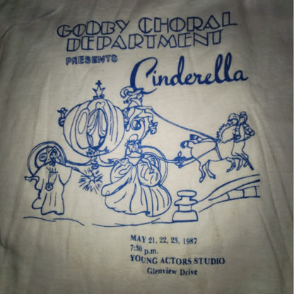 Vintage My shirt USA 1987 Cinderella Theater Godby Choral Single Stitch Tee XL