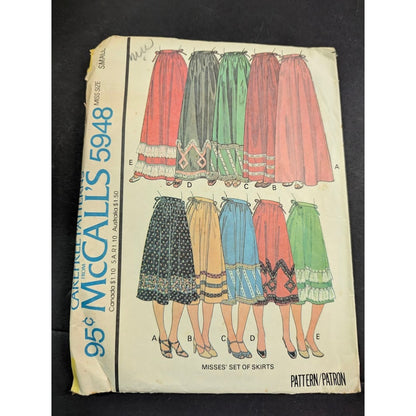 Vintage Pattern Sewing Crafts Hobby McCalls 5948 Size Small
