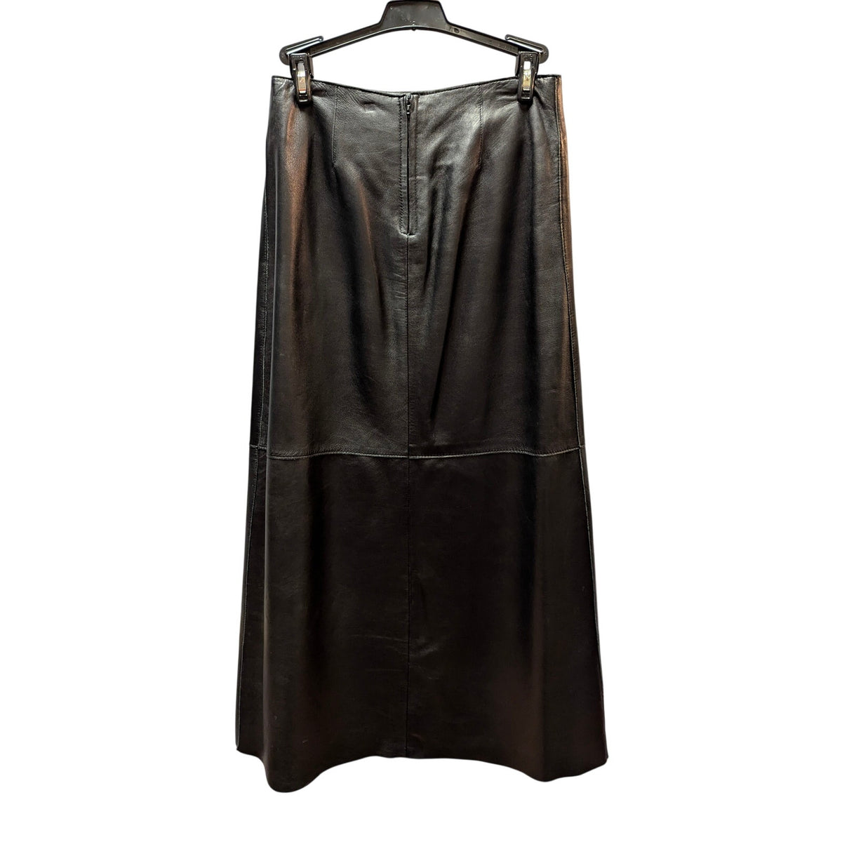 Vintage Hugo Buscati Genuine Leather Maxi Skirt Size 2 P Whimsigoth Cyber Y2K