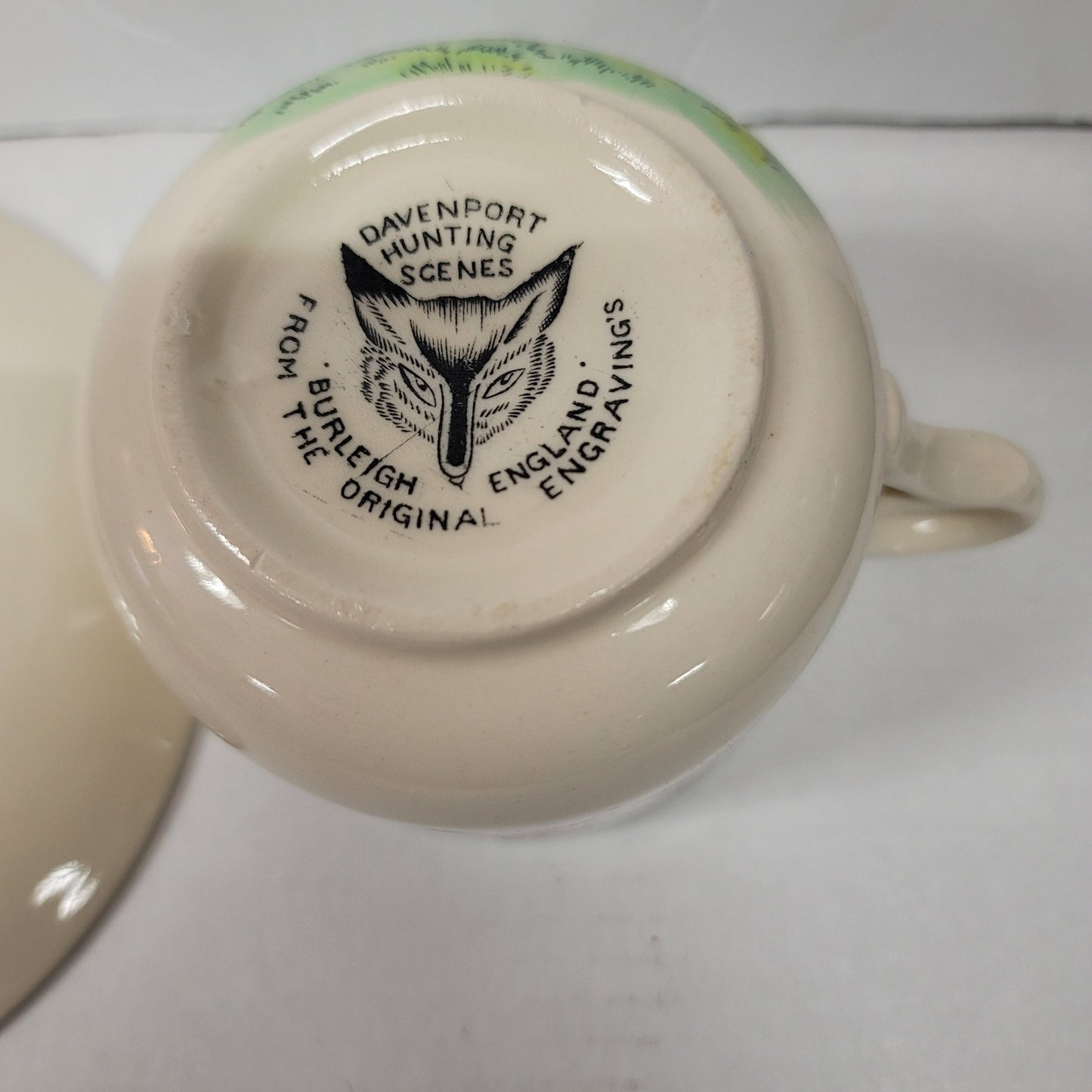 Hunter cup saucer Burleigh Davenport Oversized Mug and Saucer