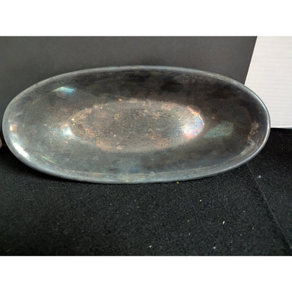Vintage Military Reed & Barton Silverplate USN Oval Serving Dish