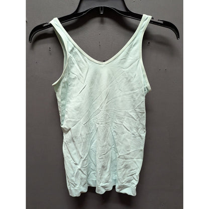 Halogen NWT Green Tank Top Medium Layer VNeck Sleeveless Casual Summer Stretch