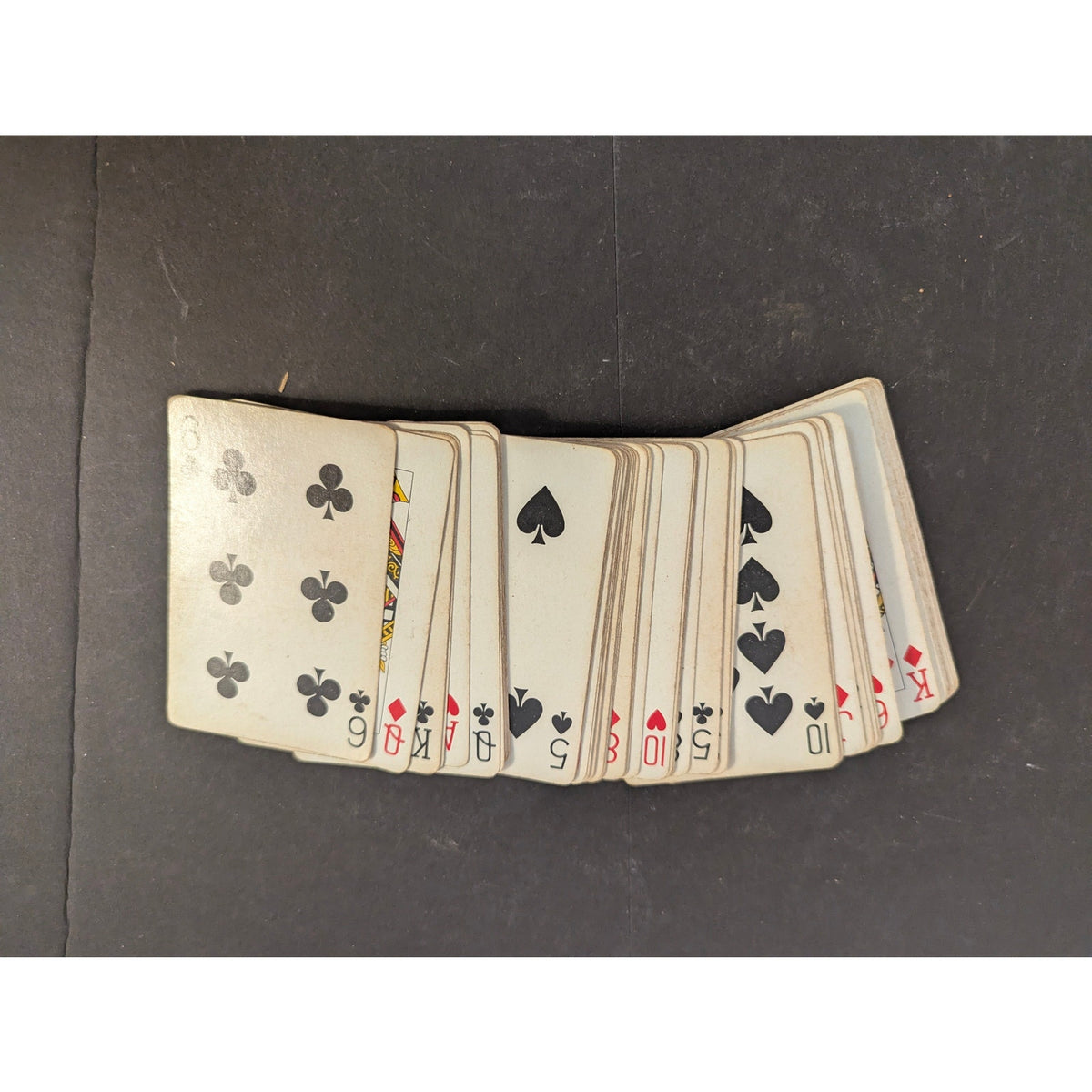 Vintage Mini Floral Pink Roses Playing Cards Miniature Deck Crafts Full Deck