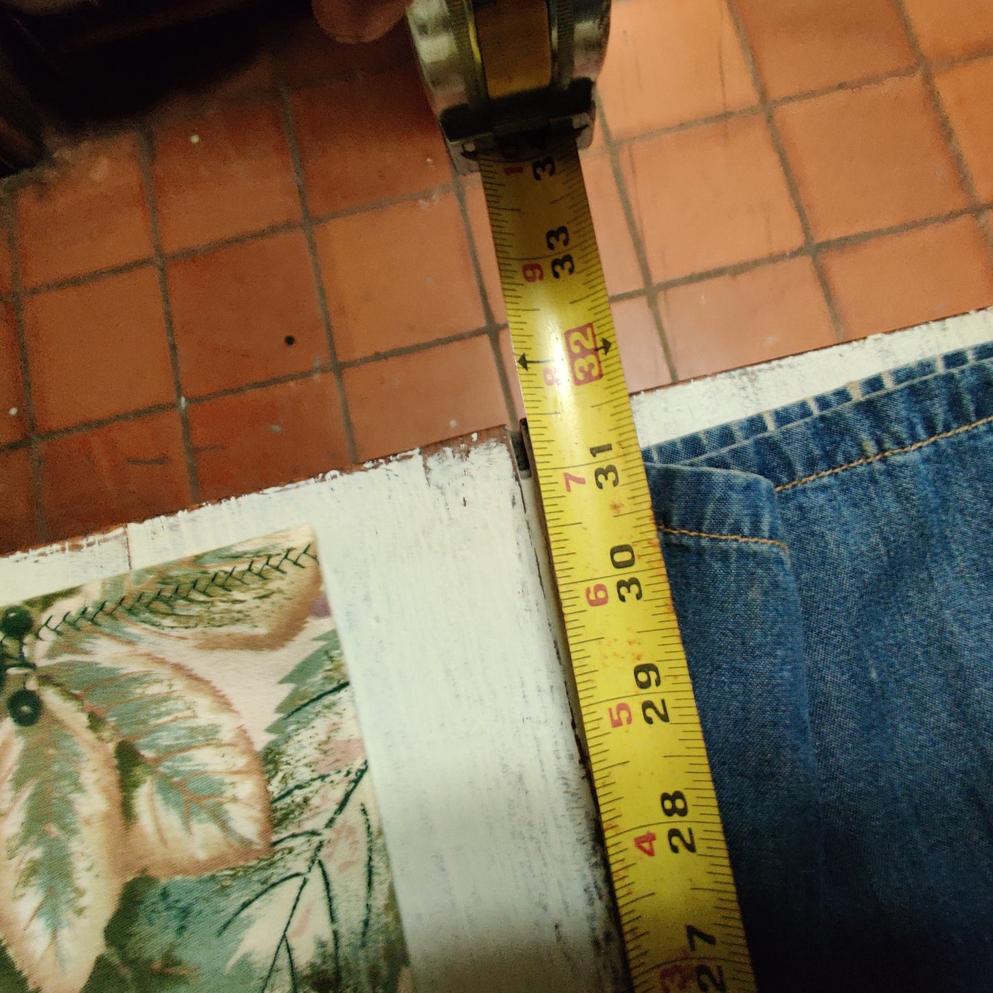 Vintage Lightweight Cotton Light Wash Bootcut Hem Slit High Waist Jeans Size 6