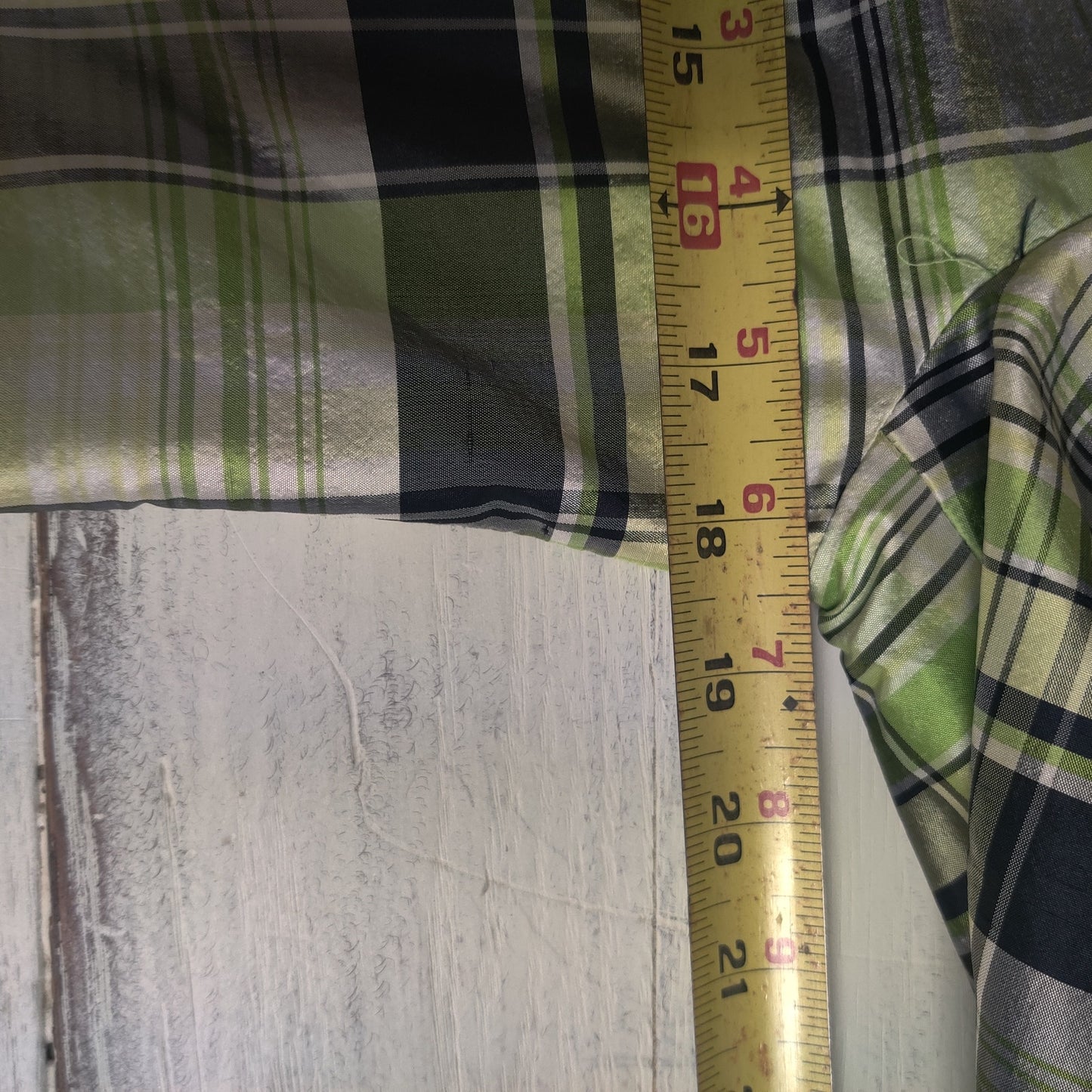 Ellen Tracy Green Plaid Silk Blazer Structured Tartan Preppy Jacket Size 4