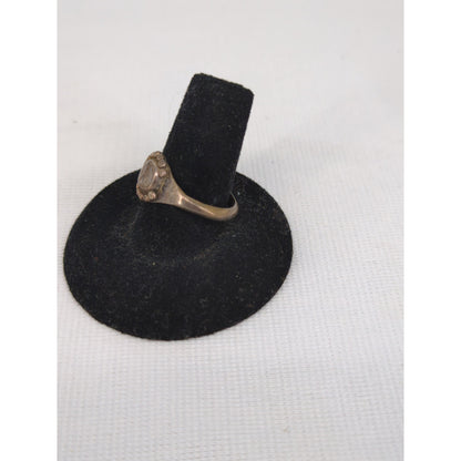 Vintage Bohemian Style 925 Silver Granulation Beaded Statement Cocktail Ring