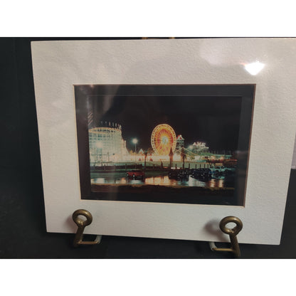 Original Night Carnival Ferris Wheel Landscape Photograph Signed Dan Evans 1993