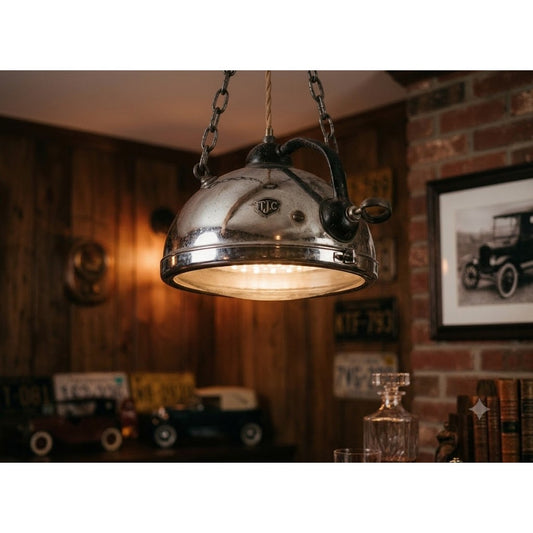 Vintage Corcoran TJC Antique Automobile Spotlight Cowl Light Lamp RatRod Lens