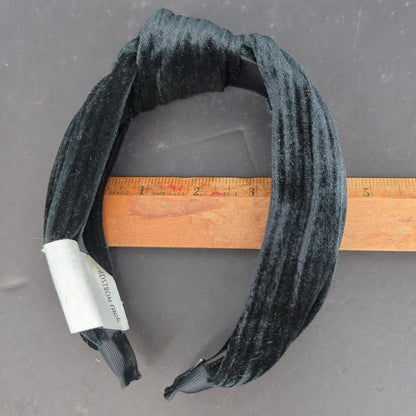 Black Velour Velvet Top Knot Headband Wide Band Hair Accessory Nordstroms