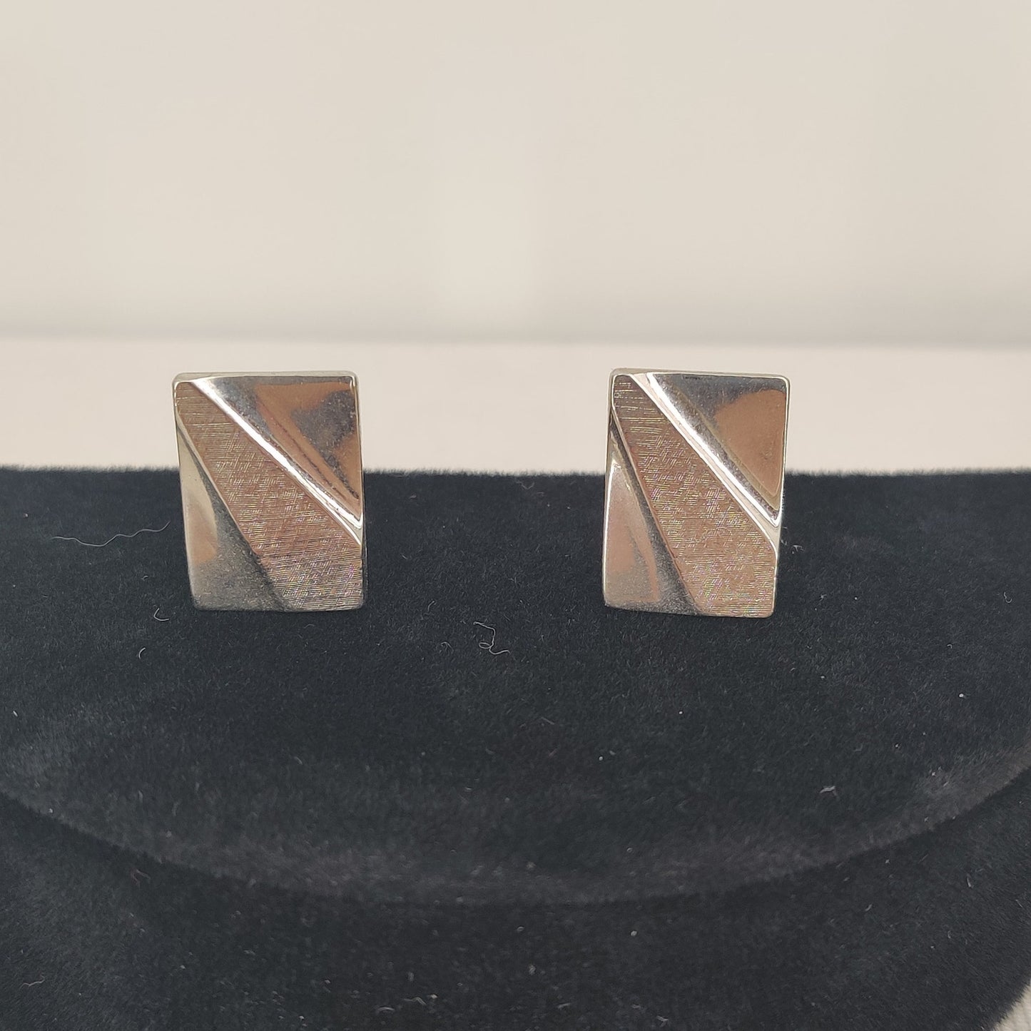 Lord Newport Vintage Cufflinks Tie Clip Set mcm VINTAGE Silver Tone Jewelry