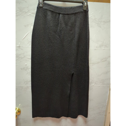 Valerie Stevens 100% Merino Wool Knit Midi Skirt Made in England Small