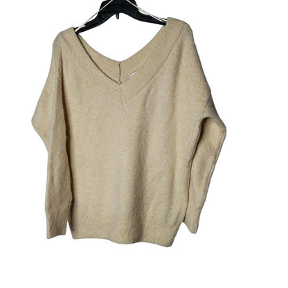 Topshop Pullover V-Neck Fuzzy Sweater Long Sleeve size UK MEDIUM / US 8-10 NEW