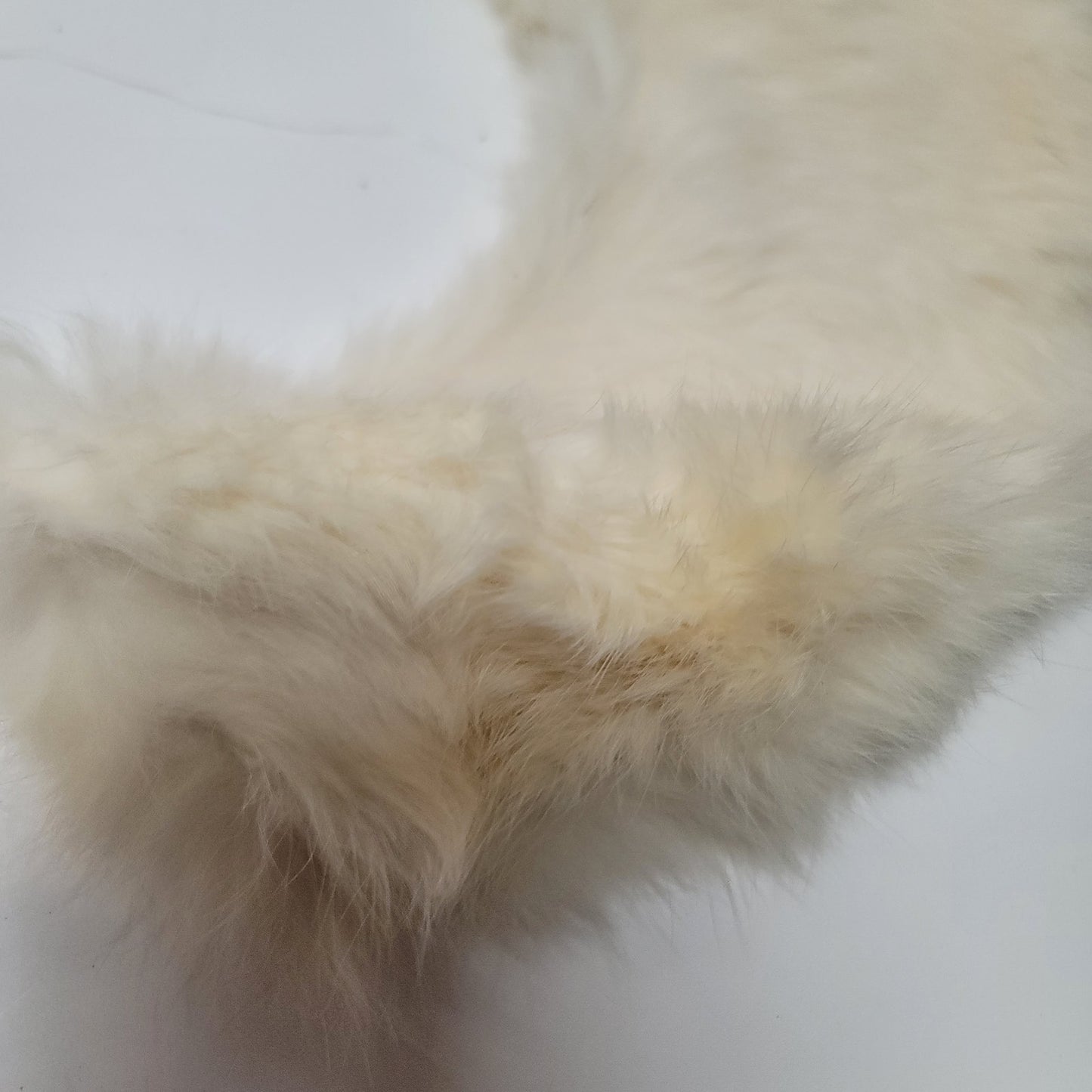 Vintage Fur and Faux Fur collars 2 White Rabbit and One black Faux Fur