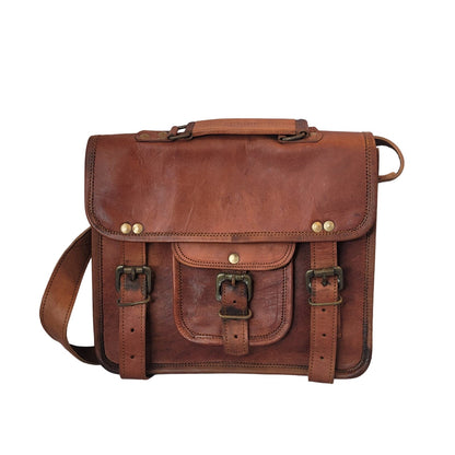 leather Purse bag crossbody camel front flap adjustable top handle Satchel