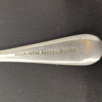 Vintage Flatware Silverware Wear-Wite Nickel Silver 4.5" Salt Sugar Spoon