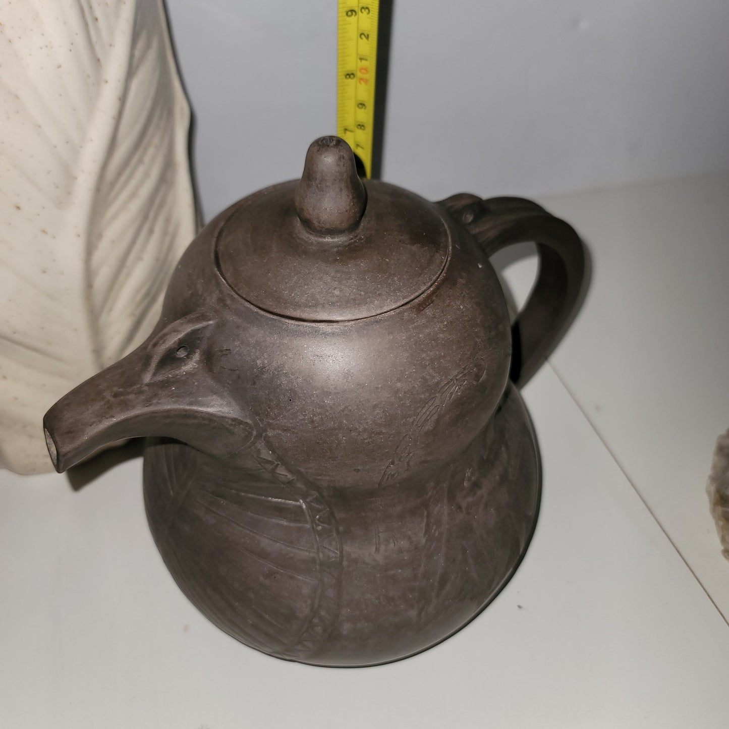 Purple clay teapot MadeChen Xinghua Chinese Yixing Zisha ceremony Hand etched