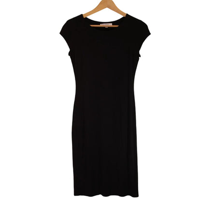 Velvet Torch Bodycon Black Dress XXLarge Line Cap Sleeve Knee Length NEW LBD xxl