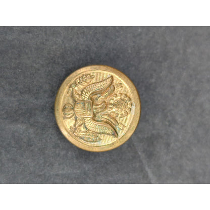 LOT VV of 10 Antique Vintage Victorian Brass Mixed Materials Buttons ESTATE FIND