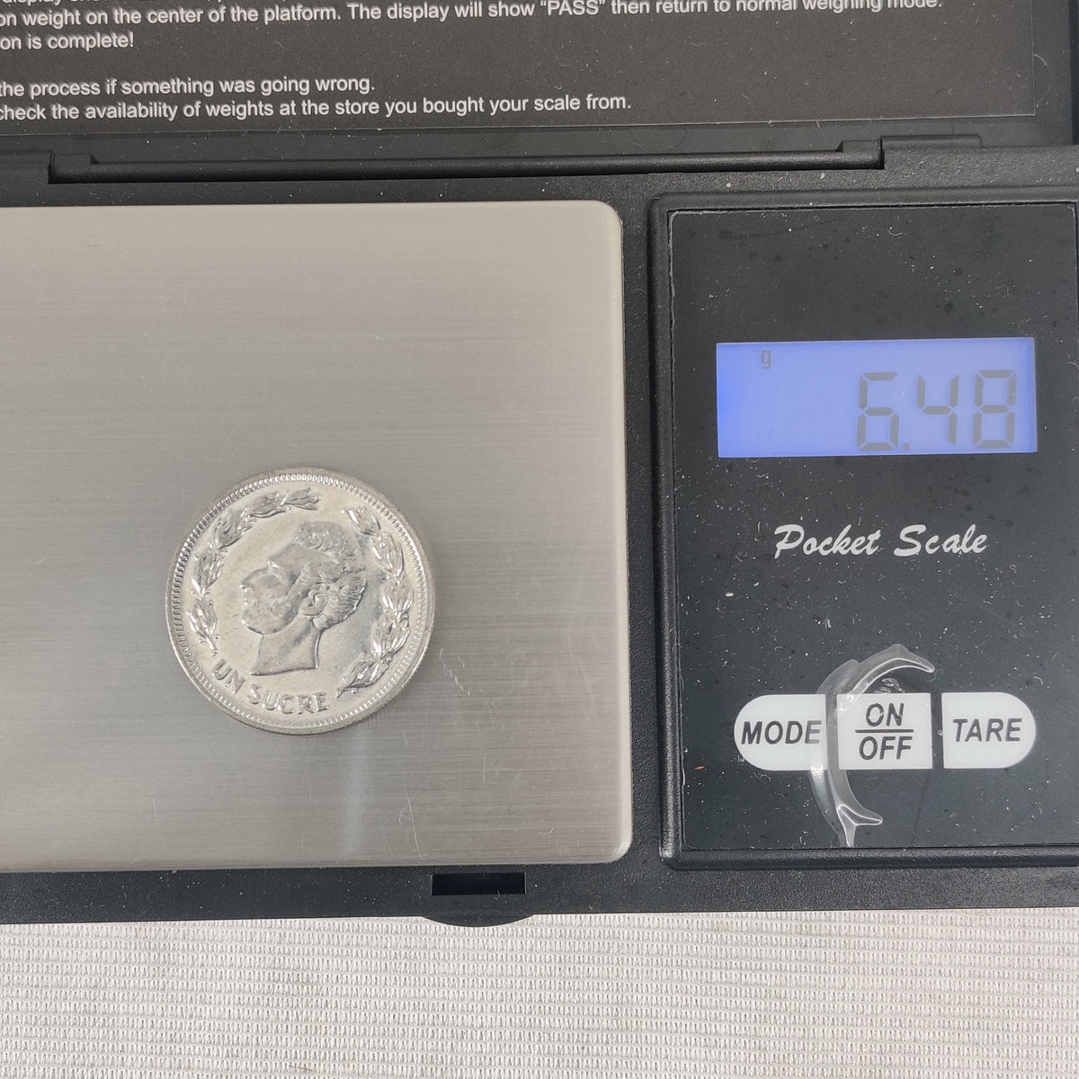 Ecuador 1 Sucre 1986 Nickel Clad Steel Coins Bulk Collection Lot of 20
