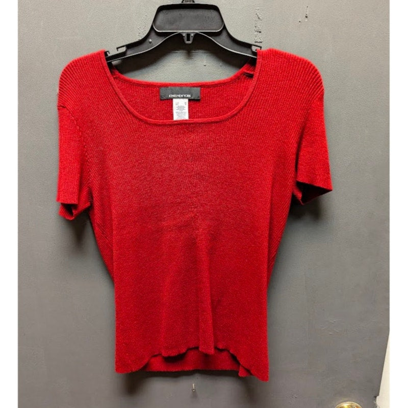 Jones New York Size Medium Casual short sleeve Scoop neck Knit Top Casual Preppy