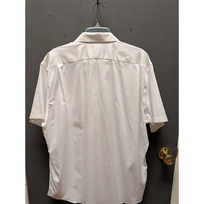 Nordstrom Trim Fit Short Sleeve Haven Shirt Top button front pocket 18 Cotton
