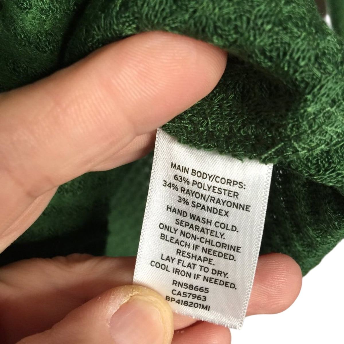 NWT BP. Pullover Green Sweater Drapey Neck Long Sleeves Size Large