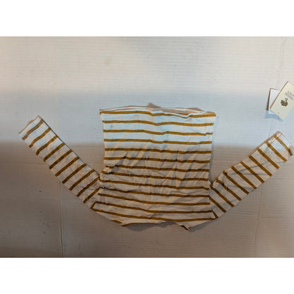 Tucker + Tate Baby Girls Brown White Striped Long Sleeve Shirt 12 Months NWT