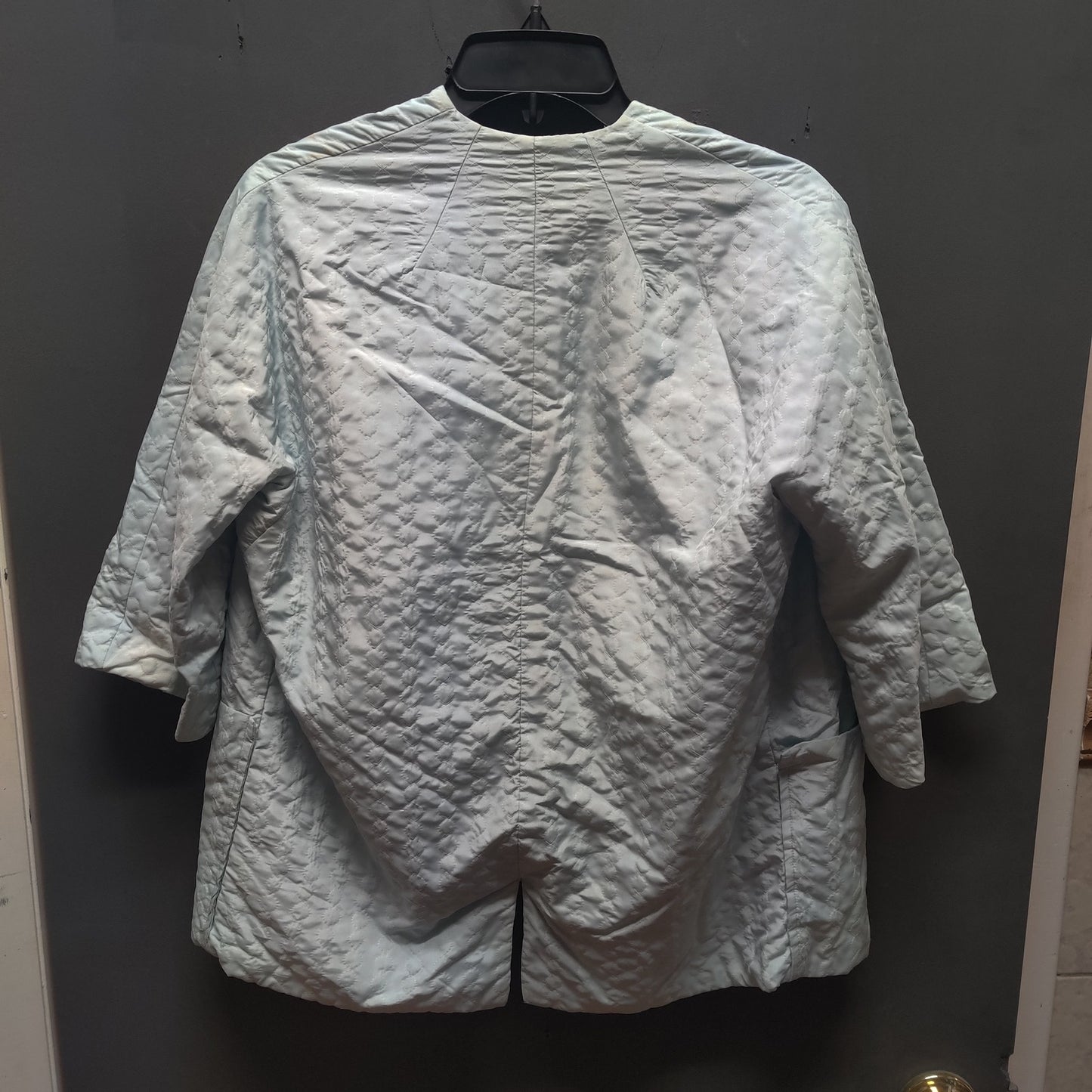 Vintage Lingerie by Suzette Quilted Pajama Coat Top 3/4 Sleeve Womens One Size