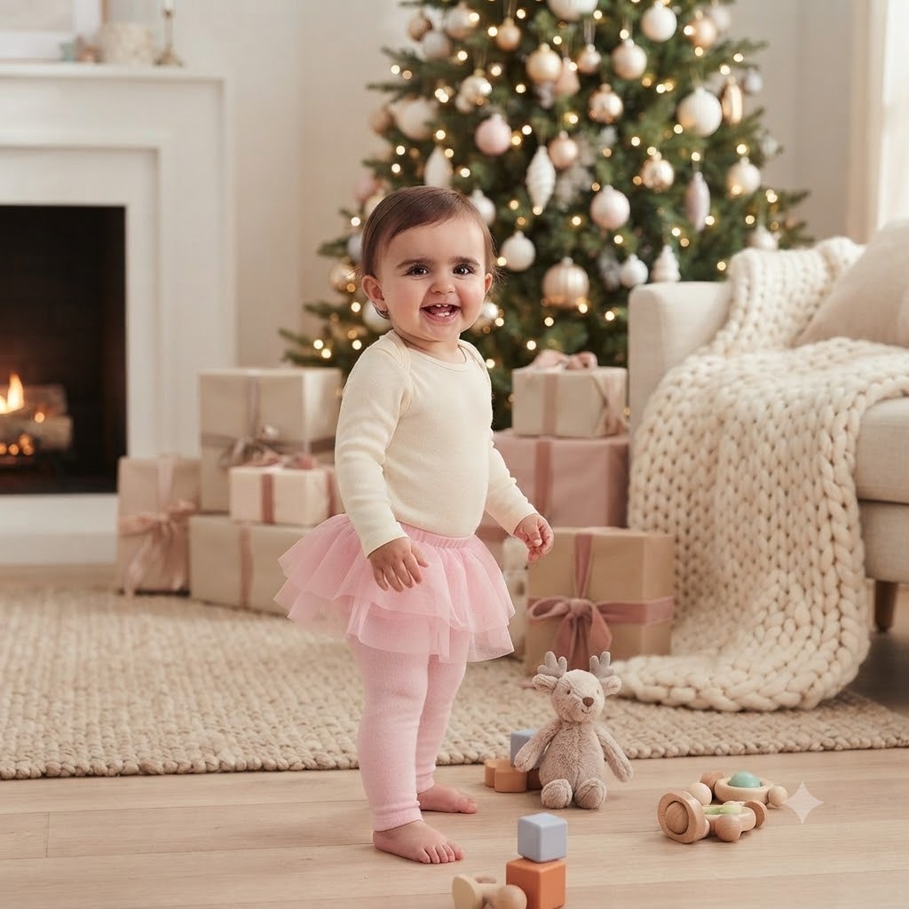 Carter's Girls Pink Striped Tutu skirt with leggings 12 Months