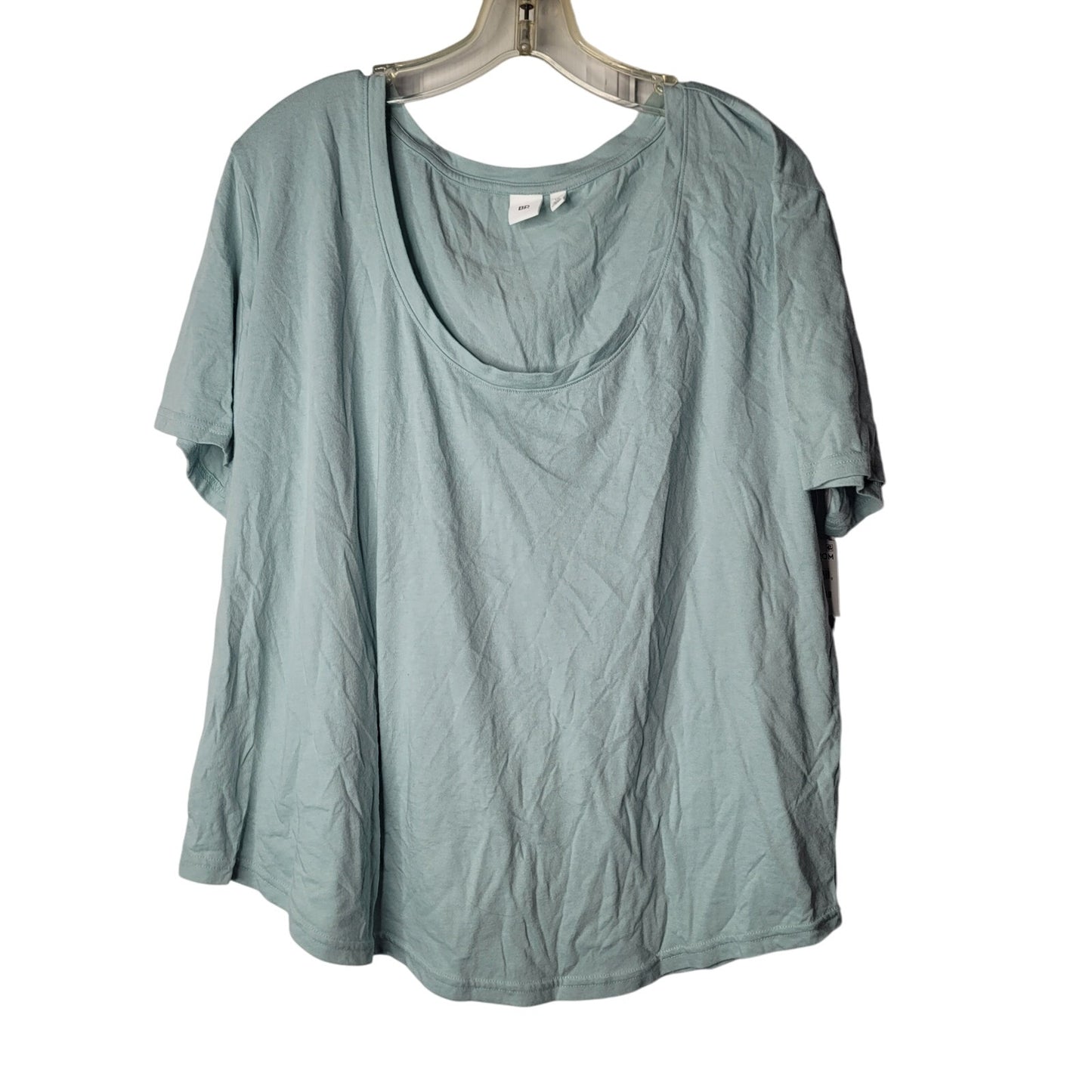 NEW bp. teal tee SHORT SLEEVE WOMENS SCOOP NECK ROUND HEM tshirt 1X casual