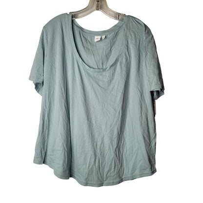 NEW bp. teal tee SHORT SLEEVE WOMENS SCOOP NECK ROUND HEM tshirt 1X casual