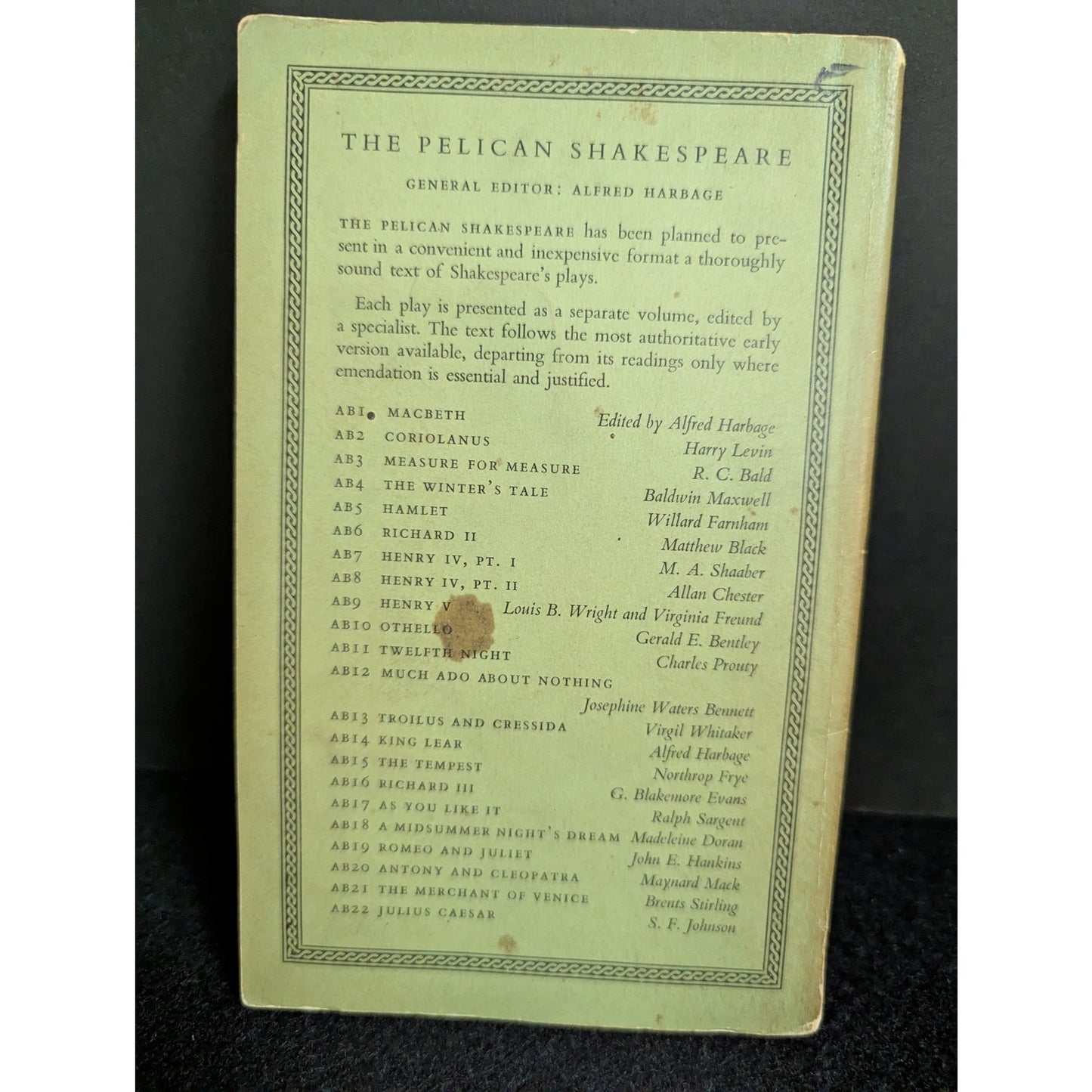 Vintage The Pelican Shakespeare: The Tempest Paperback