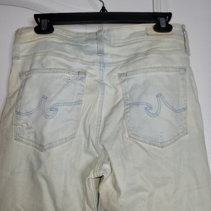 AGOLDE adriano goldschmied distressed acid wash skinny jeans 30 regular FRAYED