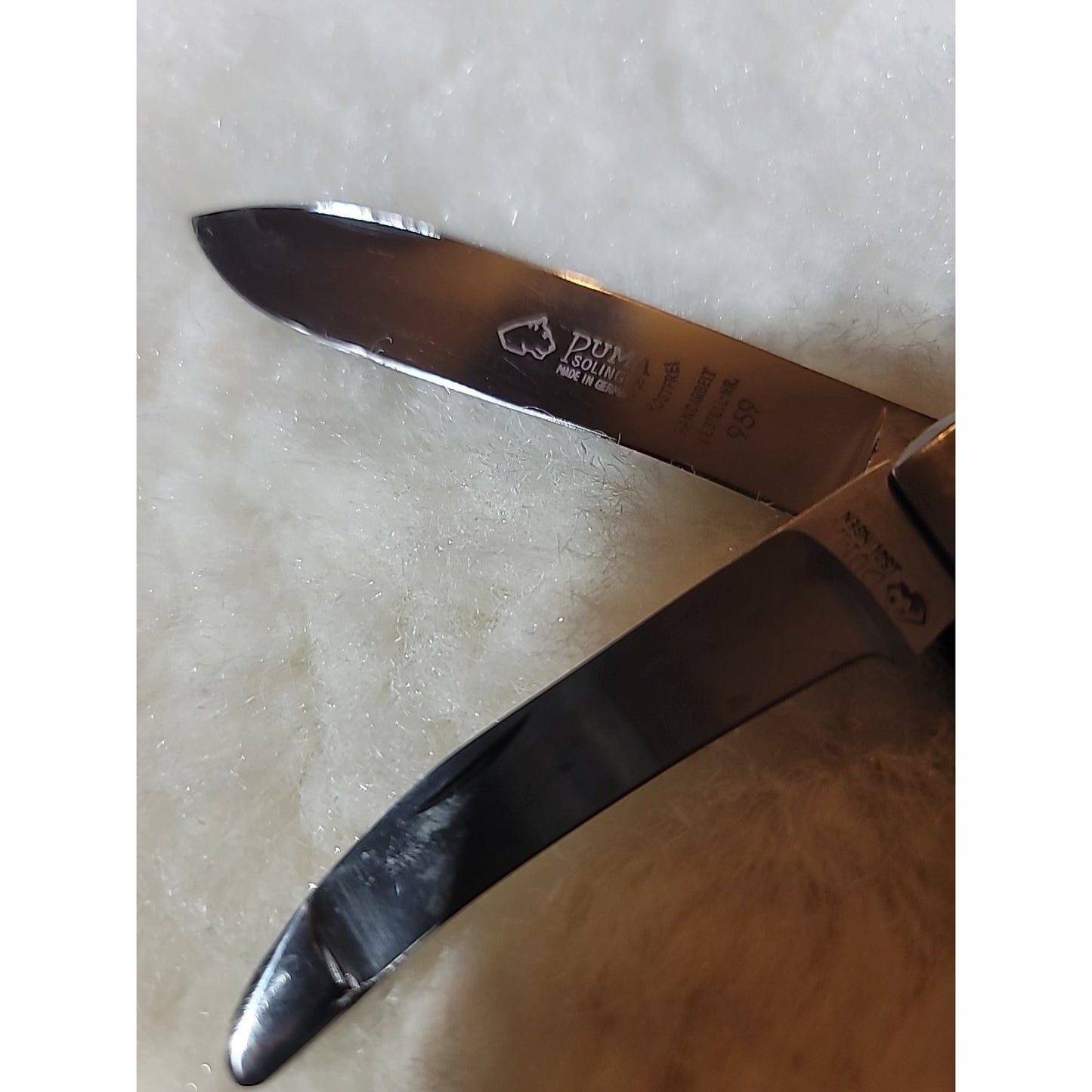 Vintage Puma 959 Jagdmesser Knife With Nice Stag Handle MULTIUSE TOOLS saw Blade