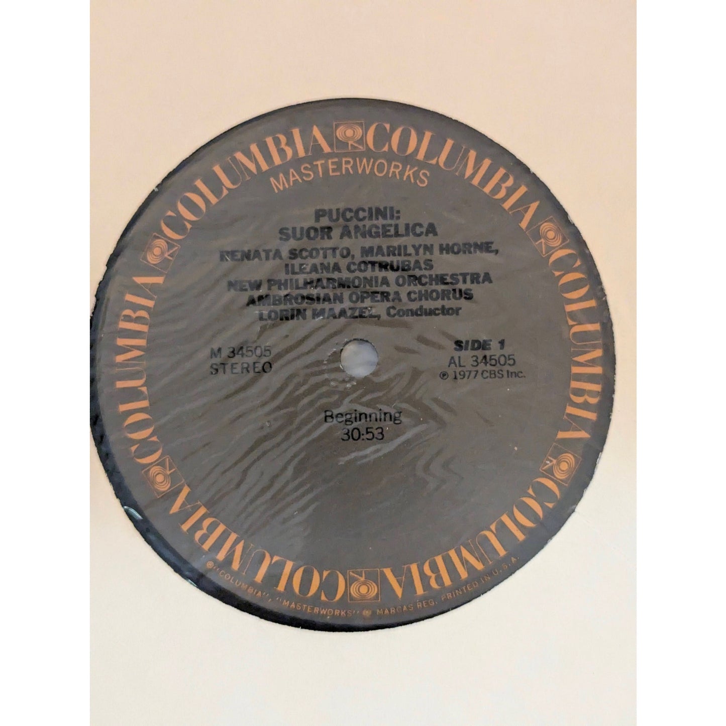 Vintage Puccini Suor Angelica Renata Scotto Columbia Masterworks M34505 Vinyl LP