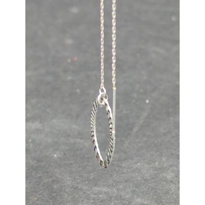 Vintage Minimalist Sterling Silver Teardrop Wire Dangle Earrings 925 Draping