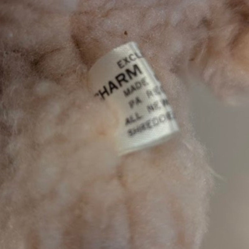 Stuffed Animal PLUSH teddy bear Charm made in Japan Fleece