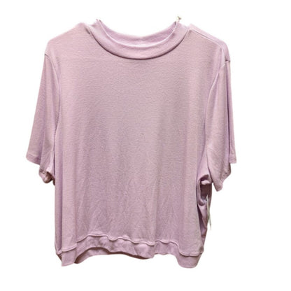 bp. SIZE 3X short sleeve blouse top shirt career casual ribbed crew neck