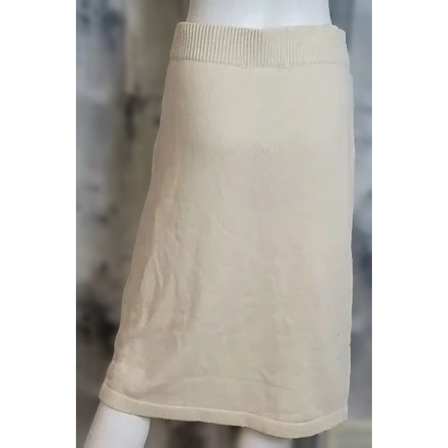Vero Moda VMKorea Midi Pencil Skirt Style 10235946 Sz Medium in Birch/Cream NWT