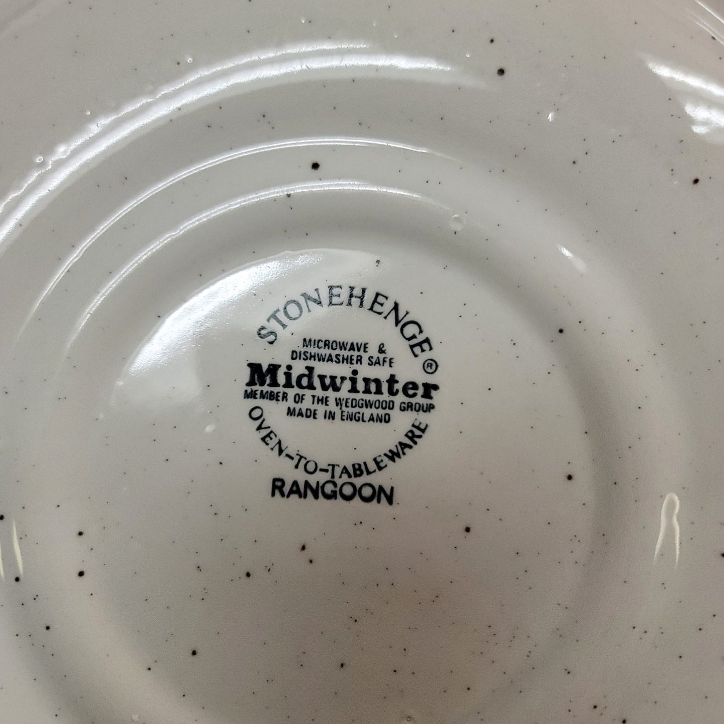 Rangoon Stonehenge Midwinter MCM service for FOUR plate bowl saucer cup bread