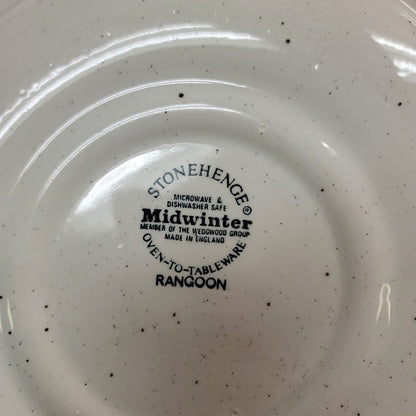Rangoon Stonehenge Midwinter MCM service for FOUR plate bowl saucer cup bread
