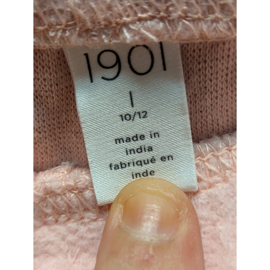 Nordstrom 1901 Pink Youth Joggers Sweatpants Large (10-12) Elastic Waist Ankle