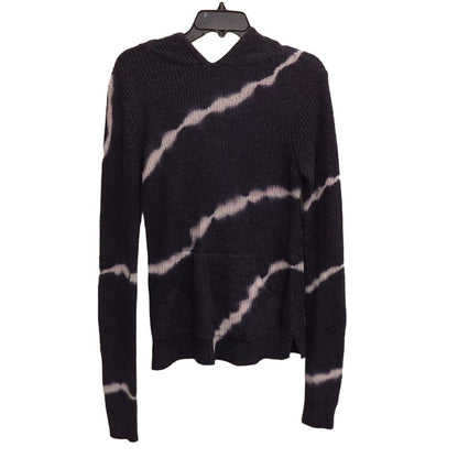 Belle By Belldini Women Navy/White Tie-Dye Gracie Hooded Sweater MEDIUM NEW