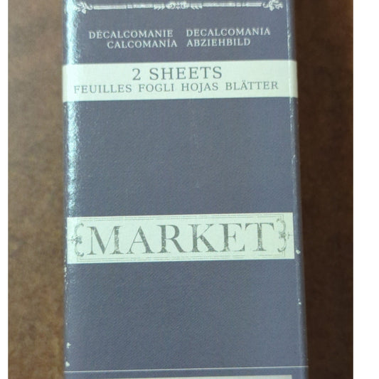 Redesign with Prima Market Charcoal Vintage Decor Transfer 12x32