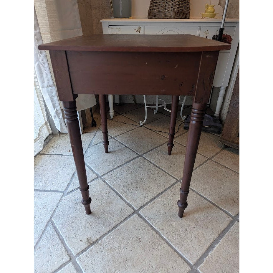 SECONDHAND SANDIES: Simple Wood Side Table with Drawer
