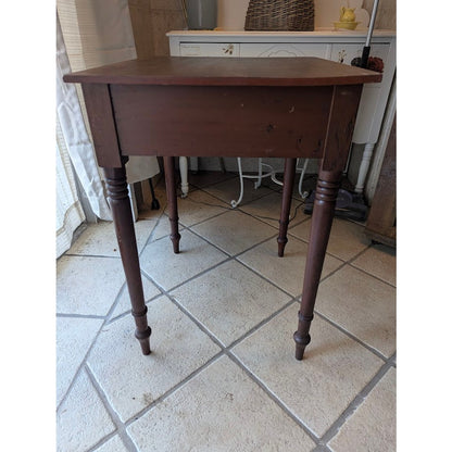 SECONDHAND SANDIES: Simple Wood Side Table with Drawer