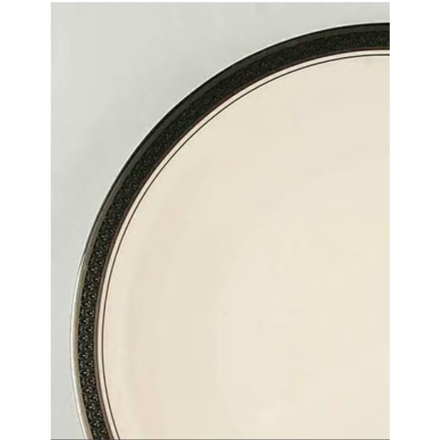 Vintage Discontinued Black Band 5 Pc. Place Setting Indigo Franciscan China Set
