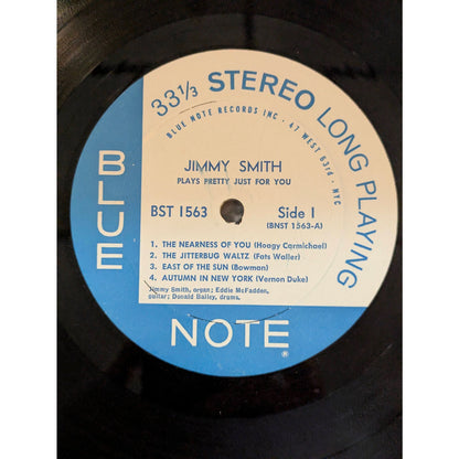 Vintage Jimmy Smith Plays Pretty Just For You Blue Note BST 1563 Stereo Vinyl LP