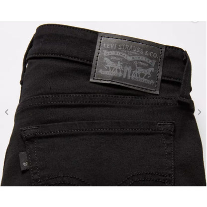 Levi's Slimming Skinny Jeans Black W 28" Inseam 30" Mid Rise Stretch New